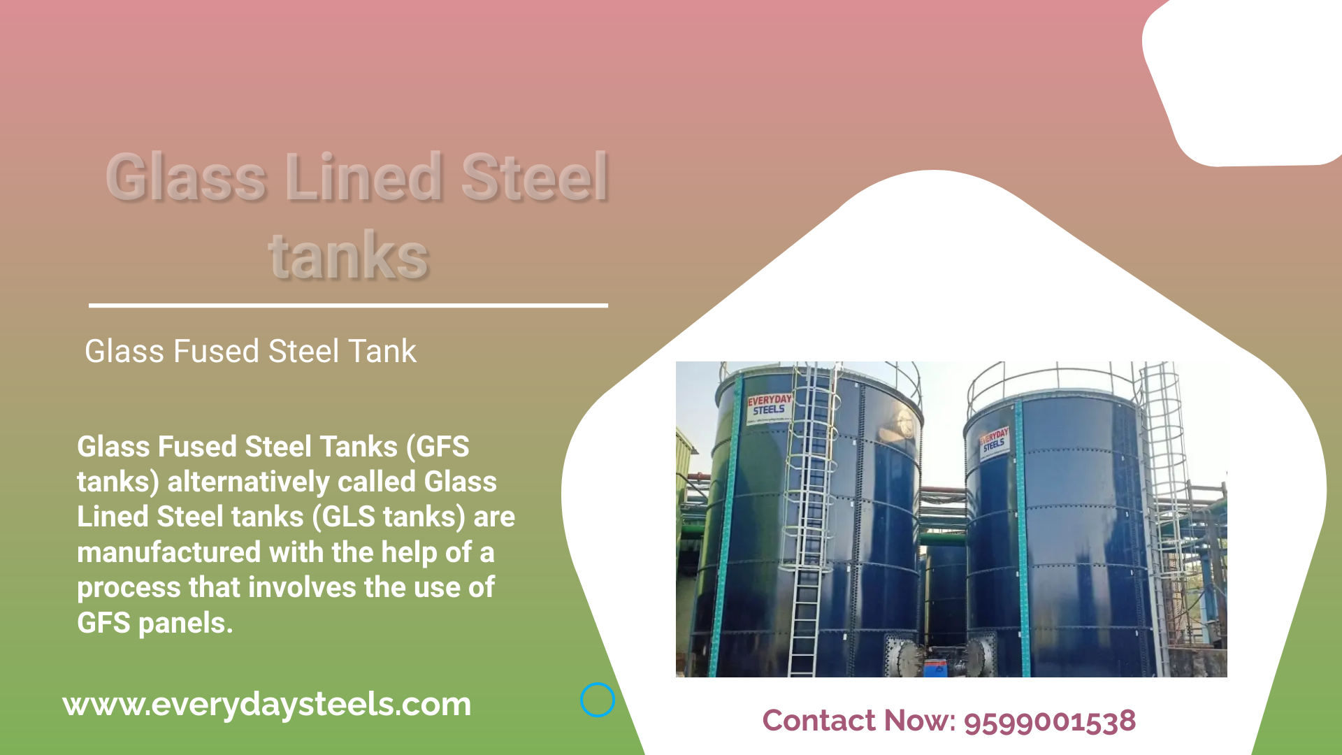 Glass Fused Steel Tank  |  Glass Lined Steel Tanks |  9599001538